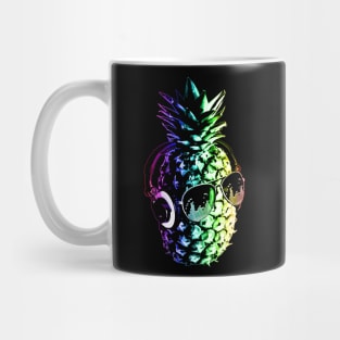 Rainbow Pineapple DJ Mug